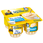 Riz au lait nature la laitiere - les 4 pots de 115 g Riz au lait nature la laitiere - les 4 pots de 115 g