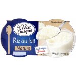 Riz au lait nature le petit basque - les 2 pots de 140 g Riz au lait nature le petit basque - les 2 pots de 140 g