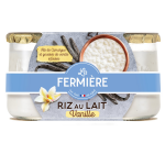 Riz au lait vanille la fermiere - les 2 pots de 160 g Riz au lait vanille la fermiere - les 2 pots de 160 g