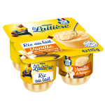Riz au lait vanille la laitiere - les 4 pots de 115 g Riz au lait vanille la laitiere - les 4 pots de 115 g