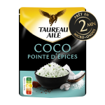 Riz micro - ondes basmati coco pointe d'pices taureau aile - le paquet de 220g