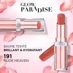 Rouge  lvres brillant hydratant teinte nude heaven (191) color riche shine l'oreal paris - le rouge ...