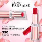 Rouge  lvres brillant hydratant teinte rouge paradise (350) color riche shine l'oreal paris - le rouge ...