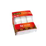 Ruban adhsif adhsif crystal caddy pack 19 mm x 7, 5 m scotch - le lot de 3 dvidoirs