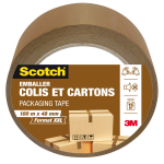 Ruban adh�sif sp�cial cartons 100m scotch - le rouleau