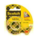 Ruban double face 12mm x 6, 3 m scotch - le ruban avec dvidoir