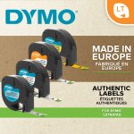 Ruban pour Étiquetteuse x1 12 mm x 4 m dymo - le ruban Ruban pour Étiquetteuse x1 12 mm x 4 m dymo - le ruban