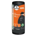 Sac poubelle 100l liens traditionnel x10 carrefour - les 10 sacs