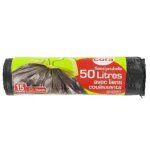 Sac poubelle 50 litres avec liens coulissants - les 15 sacs