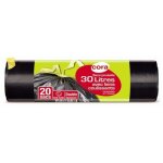 Sacs poubelle liens coulissants - les 20 sacs de 30l