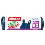 Sac poubelle lien coulissant 50l alfapac - x10