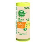 Sac poubelle  lien coulissant, spcial tri slectif 30l ecoplanet - les 10 sacs