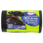 Sacs poubelle  lien traditionnel 30l - les 25 sacs