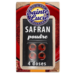 Safran en poudre sainte lucie - les 4 doses de 0, 10 g Safran en poudre sainte lucie - les 4 doses de 0, 10 g