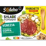 Salade venezia pâtes coppa gorgonzola crudités mozzarella sodebo - le coffret de 320 g Salade venezia pâtes coppa gorgonzola crudités mozzarella sodebo - le coffret de 320 g
