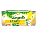 Mas sans rsidu de pesticides bonduelle - le lot de 3 boites de 140g