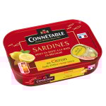 Sardines  l'huile d'olive citron connetable - la boite de 135 g