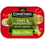 Sardines  l'huile d'olive connetable - la boite de 106 g