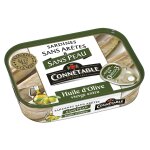 Sardines  l'huile d'olive vierge extra sans peau et sans arte connetable - la bote de 140g