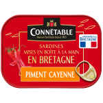 Sardines piment de cayenne fort connetable - la boite de 135 g Sardines piment de cayenne fort connetable - la boite de 135 g