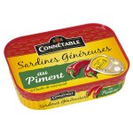 Sardines piment connetable - la boite de 140 g