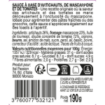 Sauce artichauts tomate mascarpone florelli - le pot de 190 g Sauce artichauts tomate mascarpone florelli - le pot de 190 g