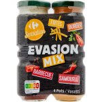 Sauces assortiment evasion mix carrefour sensation - le lot de 4 pots - 345g