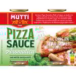 Sauce pour pizza  l'origan et au basilic mutti - les 2 boites de 400g