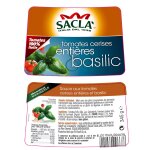 Sauce tomates cerises entires basilic sacla - le pot de 345 g