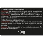 Sauce tomates sches avec morceaux carrefour selection - le pot de 190g