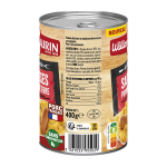 Saucisses et pomme de terres et jus aux oignons william saurin - la boite de 400g