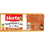 Saucisson  l'ail herta - le saucisson de 300g