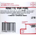 Saucisson rosette pur porc charcuterie carrel - la rosette de 1 kg