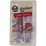 Saucisson sec pur porc carrefour - la barquette de 100 g