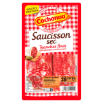 Saucisson sec sans peau cochonou - la barquette de 93g