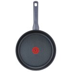 Sauteuse 24cm acier inoxydable revtement anti - adhsif tous feux dont induction avec couvercle ingenio ...