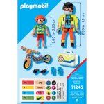 Secouriste avec bless� playmobil - la bo�te