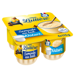 Semoule au lait nature la laitiere - les 4 pots de 115 g