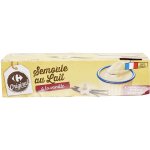 Semoule au lait vanille carrefour - les 8 pots de 115g