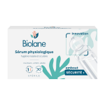 Srum physiologique bb hygine nasale et oculaire embout scurit + biolane - les 30 unidoses de 5ml ...