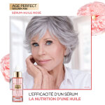 S�rum visage anti - �ge huile ros� anti - rel�chement nutrition, vitalit� & �clat age perfect golden ...