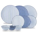 Service À vaisselle 18 pièces bleu en porcelaine kimiko carrefour home - le service de 18 pièces Service À vaisselle 18 pièces bleu en porcelaine kimiko carrefour home - le service de 18 pièces