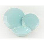 Service vaisselle en faïence 18 pièces bleu carrefour home - le service Service vaisselle en faïence 18 pièces bleu carrefour home - le service