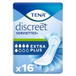 Serviettes fuite urinaire extra plus discreet tena - le paquet de 16 serviettes hyginiques