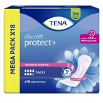 Serviettes fuite urinaire maxi discreet protect plus tena - le pack de 18 serviettes hyginiques