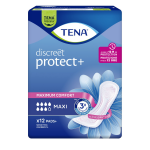 Serviettes fuite urinaire maxi discreet tena - le paquet de 12