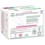 Serviettes hyginiques avec ailettes hypoallergnique ecologique super bio love & green - le paquet de ...