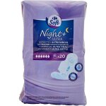 Serviettes hygi�niques avec ailettes night ultra minces carrefour soft - le pack de 20 serviettes hygi�niques ...
