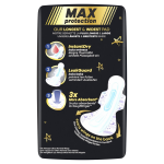 Serviettes hygi�niques avec ailettes ultra nuit taille 6 max protection always - le sachet de 20 serviettes ...