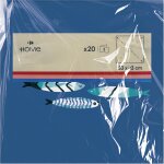 Serviette en papier bleue - 33x33 cm carrefour home - le lot de 20